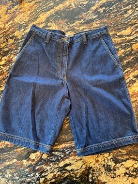 Rafaella Women's 90s Long High Rise Denim Shorts